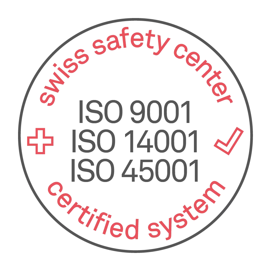 Swiss safety center SSC ISO9001 ISO14001 ISO45001